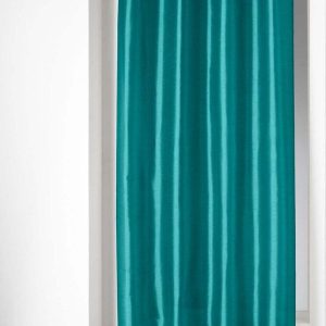 Modrý závěs z mikrosaténu 140x240 cm Shana – douceur d'intérieur