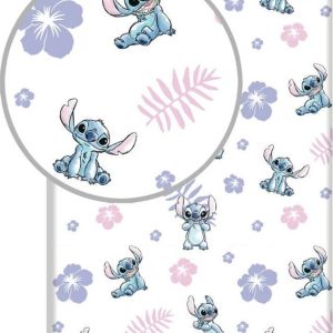 Napínací bavlněné dětské prostěradlo na jednolůžko 90x200 cm Lilo and Stitch – Jerry Fabrics