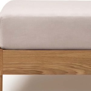 Napínací bavlněné prostěradlo taupe 150x200 cm Simmel – Kave Home