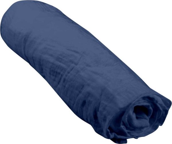 Napínací mušelínové dětské prostěradlo do postýlky 70x140 cm – Bébé Douceur