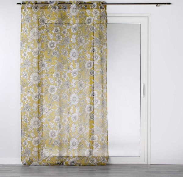 Okrově žlutá voálová záclona 140x280 cm Milady – douceur d'intérieur