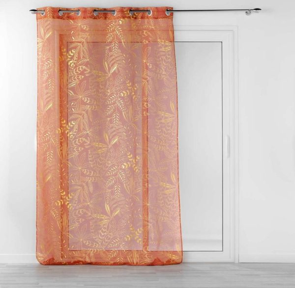 Oranžová voálová záclona 140x280 cm Belflor – douceur d'intérieur
