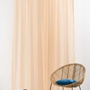 Oranžová záclona 300x260 cm Voile – Mendola Fabrics