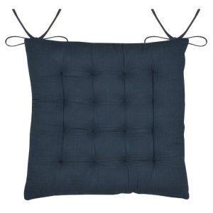 Podsedák na židli COLINE námořnická modrá sada 4 ks