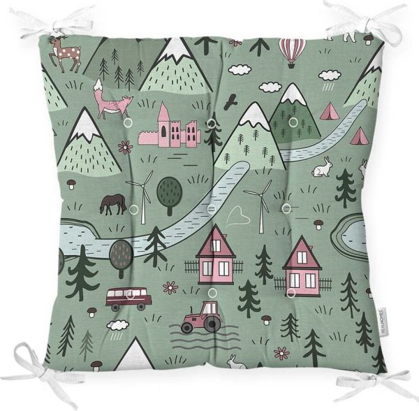 Podsedák s příměsí bavlny Minimalist Cushion Covers Village
