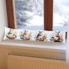 Polštář proti průvanu ZAJÍČCI V KOŠÍČKU 20 x 90 cm - Image 2