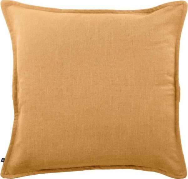 Povlak na polštář s příměsí lnu 45x45 cm Blok – Kave Home
