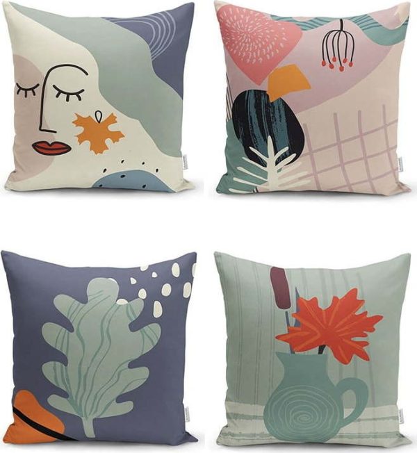 Povlaky na polštáře v sadě 4 ks 43x43 cm – Mila Home