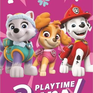 Růžová bavlněná dětská osuška 70x140 cm Paw Patrol – Jerry Fabrics