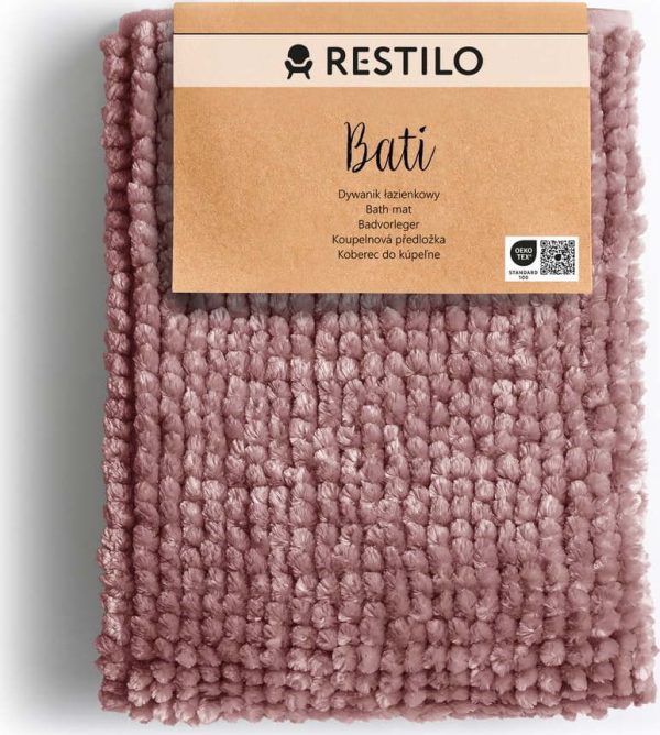 Růžová koupelnová předložka 70x120 cm Bati – Restilo