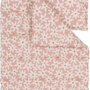 Růžová souprava do postýlky Blush Daisies – Malomi Kids
