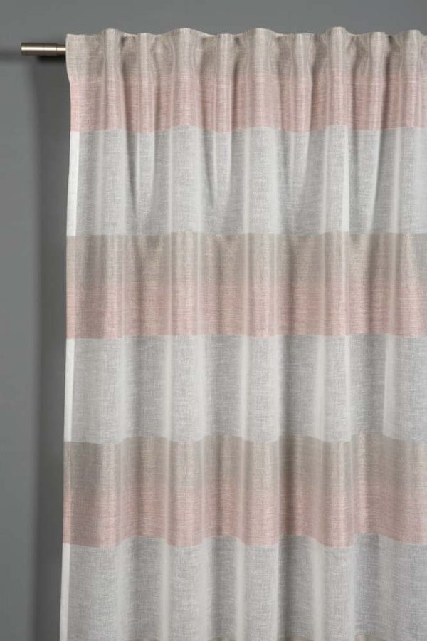 Růžová záclona 175x140 cm Etamine - Gardinia
