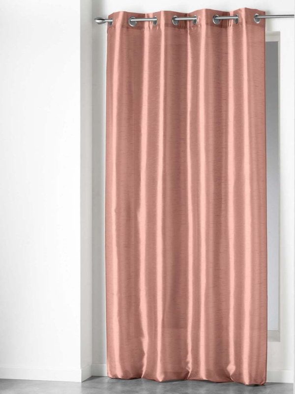 Růžový závěs z mikrosaténu 140x240 cm Shana – douceur d'intérieur