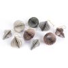 Sada 9 ks papírových vánočních ozdob TAUPE pr. 8 cm - Image 2