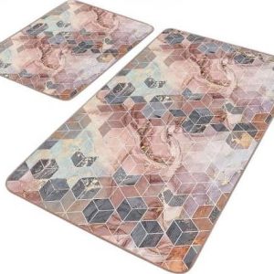 Sametové koupelnové předložky v sadě 2 ks 60x100 cm – Mila Home
