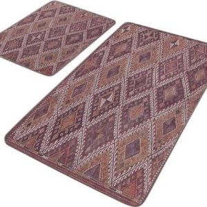 Sametové koupelnové předložky v sadě 2 ks 60x100 cm – Mila Home
