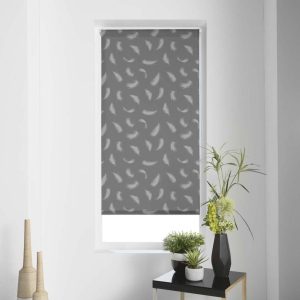 Šedá textilní roleta 60x90 cm Envolea – douceur d'intérieur