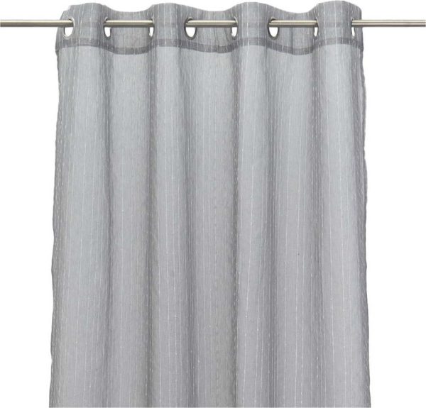 Šedá záclona 140x260 cm Vertical Thread – Casa Selección