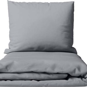Šedé povlečení na dvoulůžko z mikrosaténu 200x200 cm Basic – Bonami Essentials