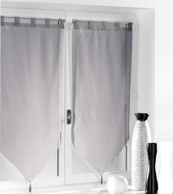 Šedé voálové záclony v sadě 2 ks 60x160 cm Voiline – douceur d'intérieur