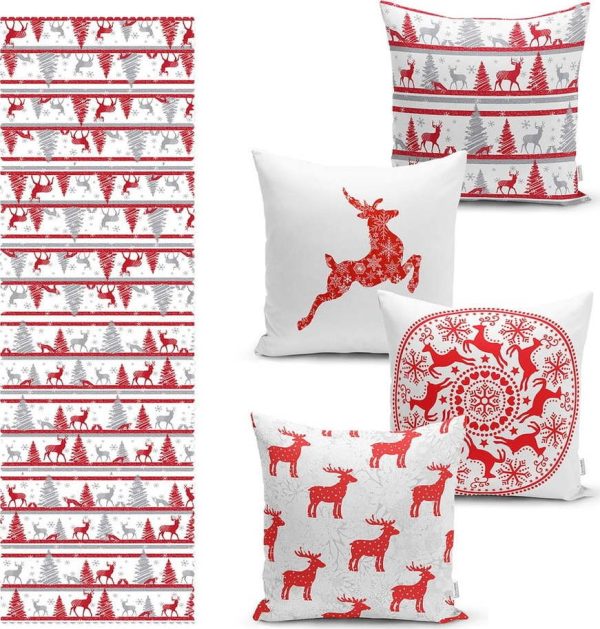 Set povlaků na polštář a běhounu 5 ks – Mila Home