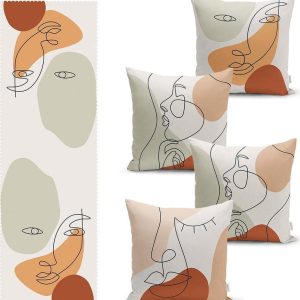Set povlaků na polštář a běhounu 5 ks – Mila Home