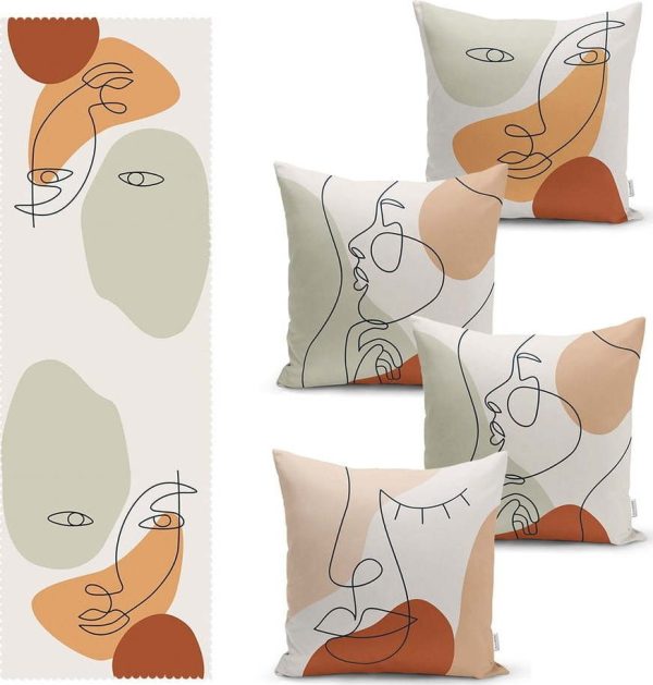 Set povlaků na polštář a běhounu 5 ks – Mila Home