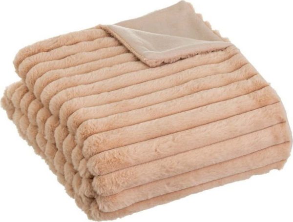 Světle hnědá deka z mikroplyše 130x160 cm Fur Velvet – Casa Selección