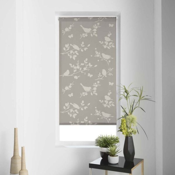 Světle hnědá textilní roleta 90x180 cm Rossignol – douceur d'intérieur