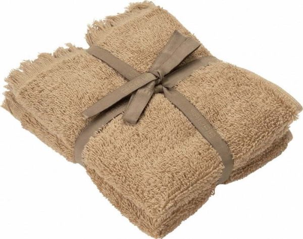 Světle hnědé bavlněné ručníky v sadě 2 ks 30x50 cm FRINO – Blomus
