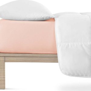 Světle růžové napínací prostěradlo jersey 160x200 cm Boxspring – Andrea Simone