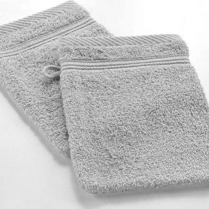 Světle šedá bavlněná žínka 15x21 cm Tendresse – douceur d'intérieur