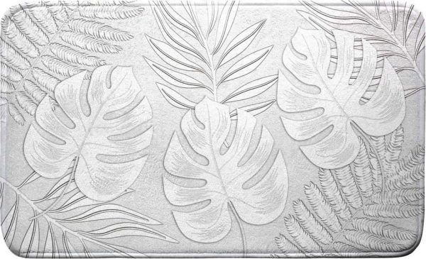 Světle šedá koupelnová předložka 45x75 cm Amber – douceur d'intérieur