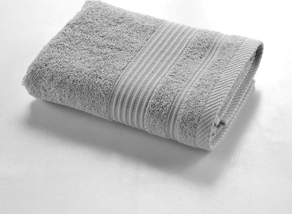 Světle šedý froté bavlněný ručník 50x90 cm Tendresse – douceur d'intérieur