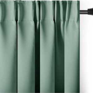 Světle zelený zatemňovací termo závěs 140x245 cm Pleat – Restilo