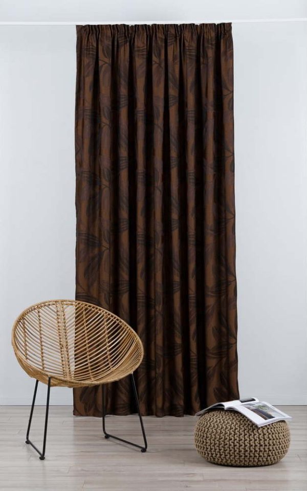 Tmavě hnědý závěs 210x245 cm Nydia – Mendola Fabrics