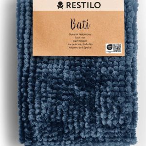 Tmavě modrá koupelnová předložka 60x90 cm Bati – Restilo