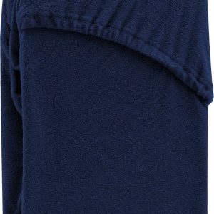 Tmavě modré napínací froté prostěradlo 240x220 cm Ruby – Restilo
