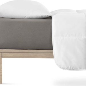 Tmavě šedé napínací prostěradlo jersey 90x200 cm Boxspring – Andrea Simone