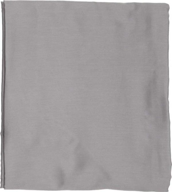 Tmavě šedé napínací prostěradlo z bavlněného saténu 140x200 cm – Mijolnir