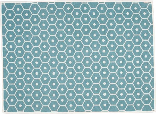 Tyrkysová deka s příměsí vlny 140x180 cm Honey Turquoise – Pappelina
