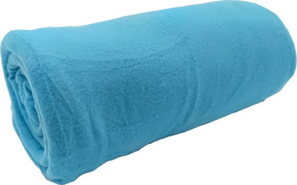 Tyrkysová fleecová deka 150x200 cm Plain – JAHU collections