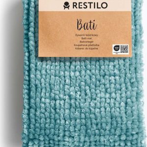 Tyrkysová koupelnová předložka 50x70 cm Bati – Restilo