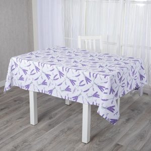 Ubrus s potiskem LEVANDULE 140 x 180 cm