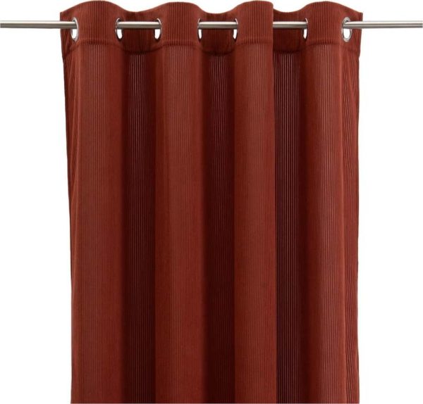 V terakotové barvě manšestrový závěs 140x260 cm Merely – Casa Selección