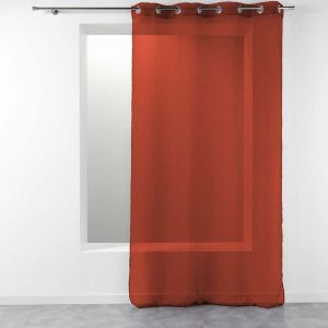 V terakotové barvě záclona 140x280 cm Telma – douceur d'intérieur