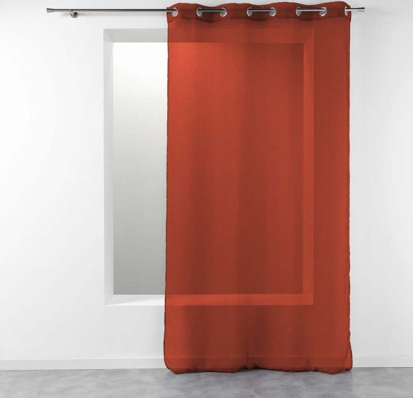 V terakotové barvě záclona 140x280 cm Telma – douceur d'intérieur