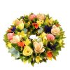 Věnec z dřevěných květů 30 cm - Image 2