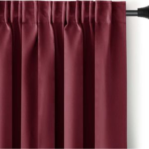 Vínový zatemňovací termo závěs 140x245 cm Pleat – Restilo