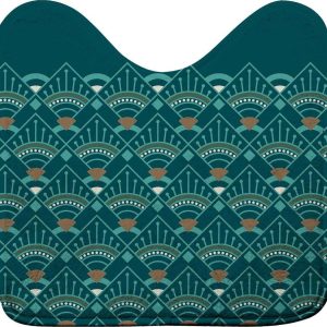WC koupelnová předložka v petrolejové barvě 45x45 cm Imperia – douceur d'intérieur